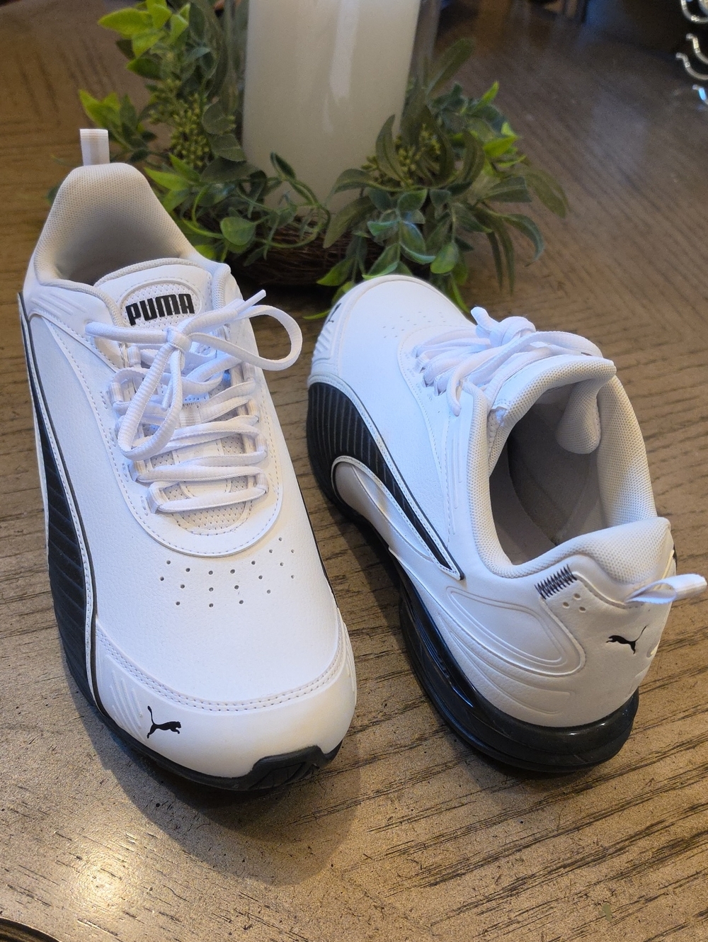 Puma White and Black Athletic Sneakers Size 11 NWOT